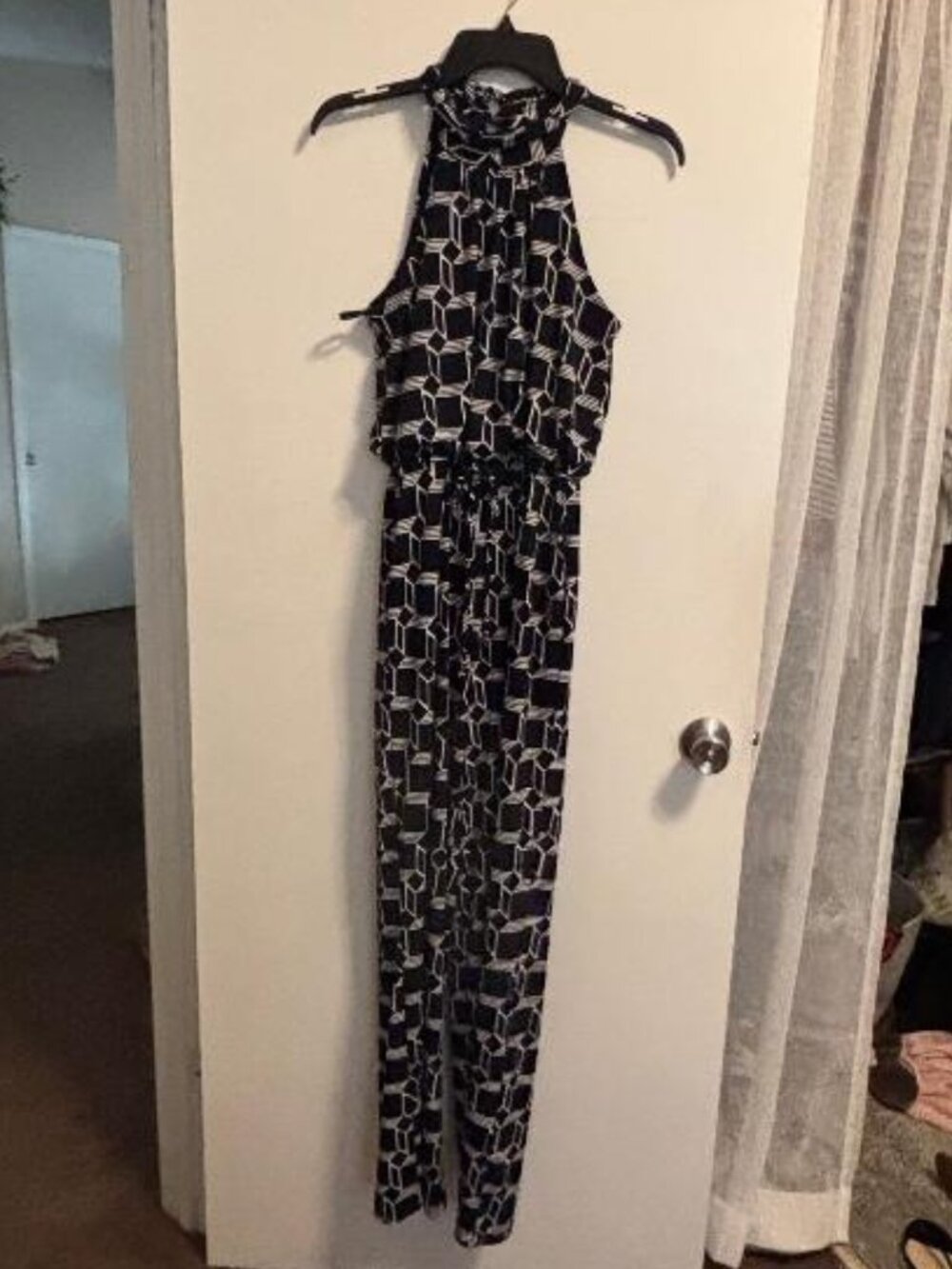 Enfocus studio Pant Suit NWOT Size 4 Black White Pattern